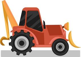 Orange loader vector illustration on white background.