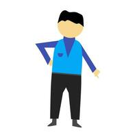 illustration of a person pointing vector