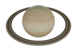 3d rendering planet saturn, science concept photo