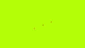 Fire slash effect animation with green background. Perfect for advertising video elements, footage, presentations, websites.