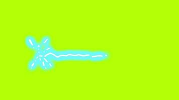 Laser effect animation with green background. Perfect for video elements, footage, advertisements, presentations, websites.