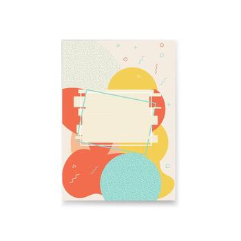 Abstract background with geometric shapes and place for text. Vector illustration