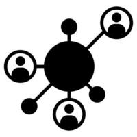 Networking Icon line vector illustration