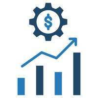 Cost Management Icon line vector illustration