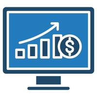 Cost Monitoring Icon line vector illustration