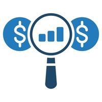 Cost Benchmarking Icon line vector illustration