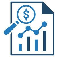 Cost Analysis Icon line vector illustration