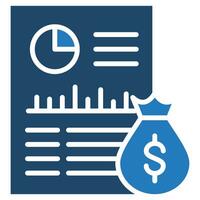 Cost Planning Icon line vector illustration