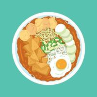 ketoprak food vector illustration