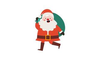 Santa claus characters collection vector