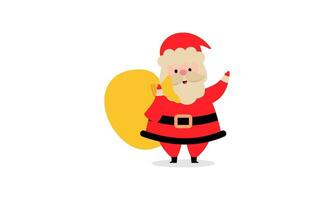 Santa claus characters collection vector