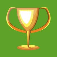 Trophy Cup vector color illustration.