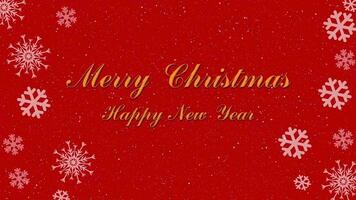 Kerstmis groet gelukkig nieuw jaar video