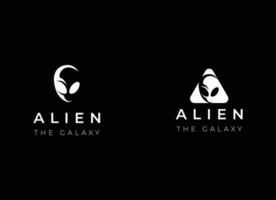 alien head, vector logo icon