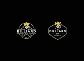 Billiard club Logo Template Design vector