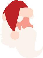 Merry Christmas Santa Claus Face Red Pink Pop Art vector