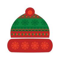 Knitted Headwear Norwegian Holiday Pattern vector