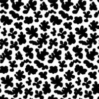 Black Blobs Grunge Seamless Pattern vector