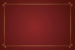 Vector chinese frame border, rectangle and circle design on red background