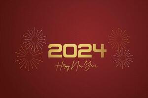 Chinese Lunar New Year festival 2024 celebration, Happy New Year background decorative elements. vector