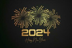 Beautiful fireworks sparkling background celebrating anniversary vector