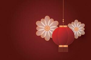 Chinese Lunar New Year festival 2024 celebration, Happy New Year background decorative elements. vector