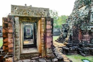 the entrance to an ancient temple in angkor wat photo