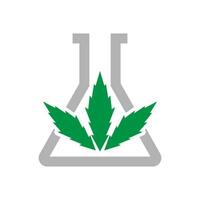 Cannabis icon logo design vector