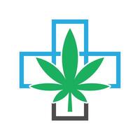 Cannabis icon logo design vector