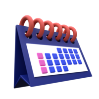 uniek 3d evenement kalender renderen icoon eenvoudig.realistisch vector illustratie. png