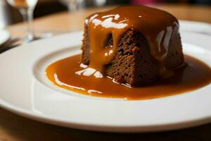 AI generated Toffee Pudding. Pro Photo