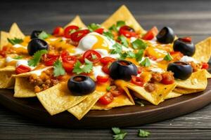 AI generated Nachos. Pro Photo