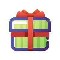 Illustration of a gift. Gift icon vector