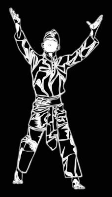 Silat movement images, suitable for designing t-shirts, posters, logos, educational images and others