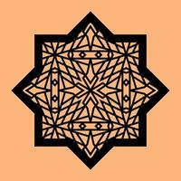 Simple Vector Pattern for CNC Laser Cutting, Decoration, and Ornament