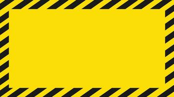 Dangerous background. Black and yellow warning background. There is empty space for text. Vector illustration