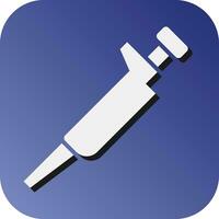 Pipette Vector Glyph Gradient Background Icon For Personal And Commercial Use.