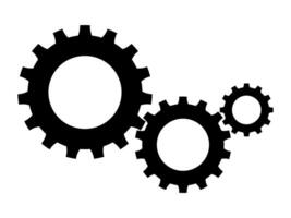 cog symbol.Gears Vector Icon. Continuous running gear Concept of organizational movement