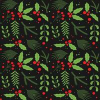 Hand drawn christmas pattern design background. vector