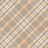 Tartan plaid pattern with texture and retro color. vector
