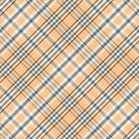 Tartan plaid pattern with texture and retro color. vector