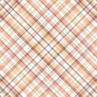 Tartan plaid pattern with texture and retro color. vector