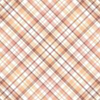 Tartan plaid pattern with texture and retro color. vector