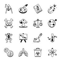 Handy Pack of Science Linear Icons vector