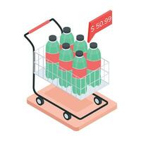 Online Purchase Isometric Icon vector