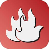 Fire Vector Glyph Gradient Background Icon For Personal And Commercial Use.