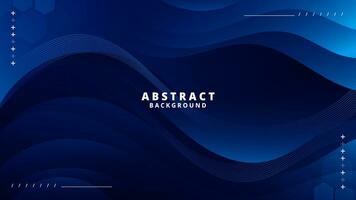 Abstract dark blue Background with Wavy Shapes. flowing and curvy shapes. This asset is suitable for website backgrounds, flyers, posters, and digital art projects. vector