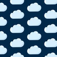 Cloud seamless pattern in cartoon style. Background for child room, package, nursery wallpaper, textile, fabric prints, wrapping paper. Vector illustration.