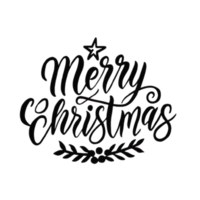 ai généré joyeux Noël, main dessiné, minimal, calligraphie, logo dessins png