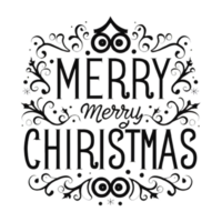 AI generated Merry Christmas, hand drawn, minimal, calligraphy, logo designs png